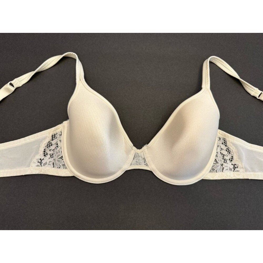 Wacoal Size 34C Style 853164 Underwire Bra Ivory Lace Rare Discontinued